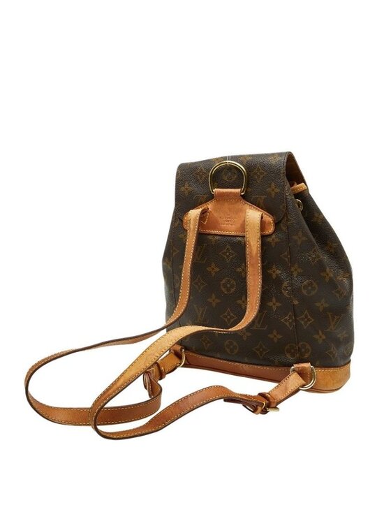 Louis Vuitton Monogram Montsouris MM Backpack Brown Leather main image 7